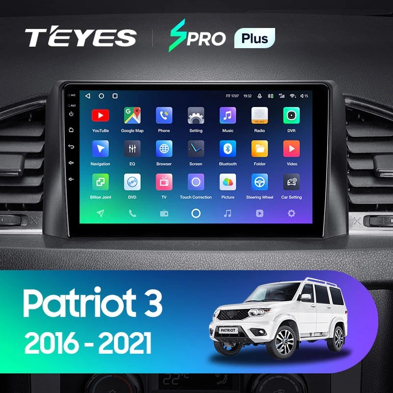 Штатная магнитола Teyes SPRO Plus 464 UAZ Patriot 3 2016-2021 F1 3944500₽
