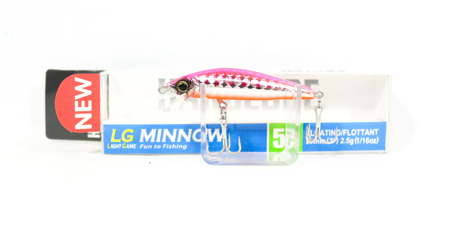 

Воблер Yo-Zuri Hardcore LG Minnow (F) 50mm 2,5г, F1198- HPI, Серебристый;розовый;оранжевый, Hardcore LG Minnow