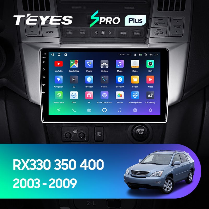 Штатная магнитола Teyes SPRO Plus 464 Lexus RX300 RX330 RX350 RX400H 2003-2009 3390000₽