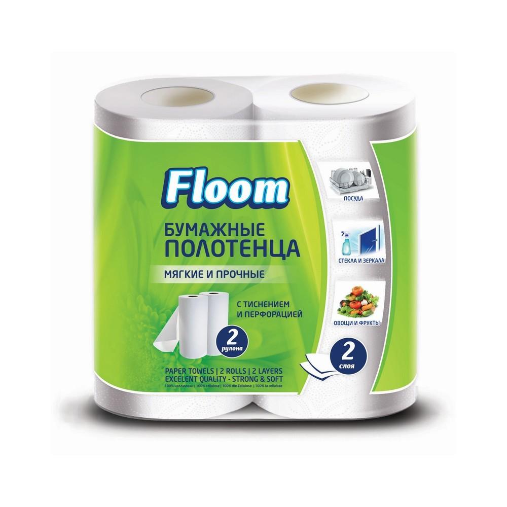 Бумажные полотенца Floom 2-слойные 2 шт