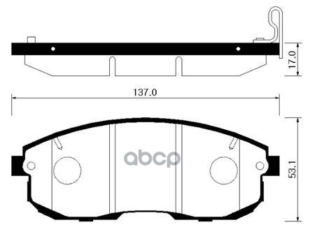 

Тормозные колодки HSB HP3001