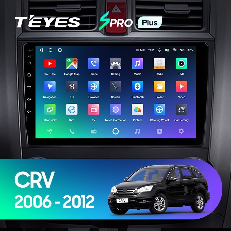 Штатная магнитола Teyes SPRO Plus 464 Honda CR-V 3 RE 2006-2012 3240000₽