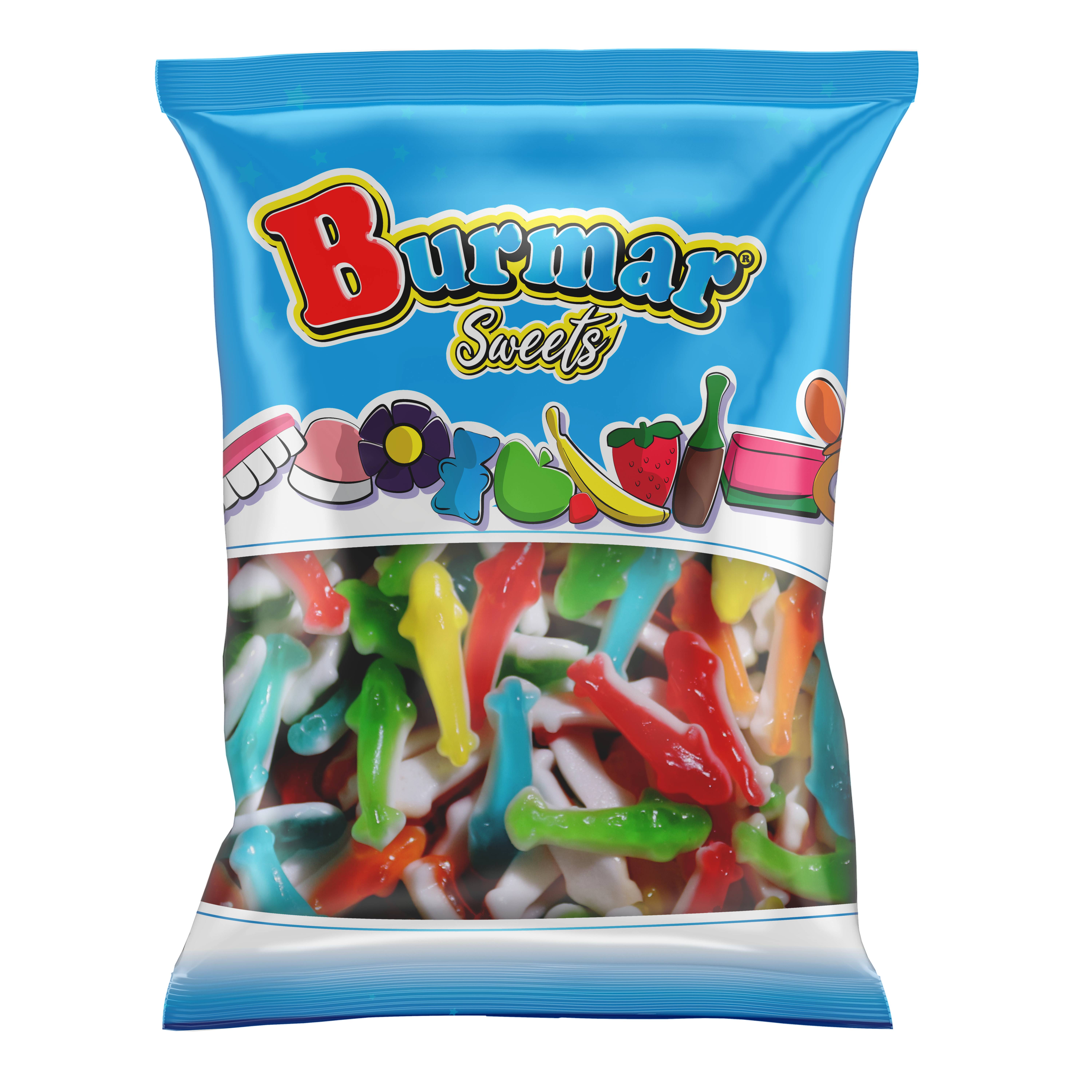 

Мармелад Burmar Акулы ассорти, 1 кг