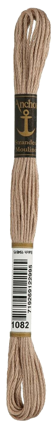 

Нитки мулине Anchor Stranded Cotton 4635000-01082 8 м коричневый, Разноцветный