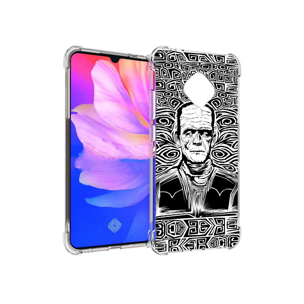 

Чехол MyPads Tocco для Vivo V17 франкенштейн черно белый (PT147343.378.661), Прозрачный, Tocco