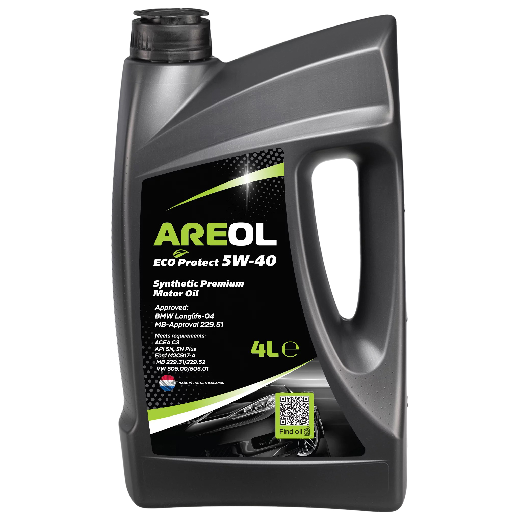 

Моторное масло Areol 5W40AR061 AREOL ECO Protect синтетическое 5W40 4л