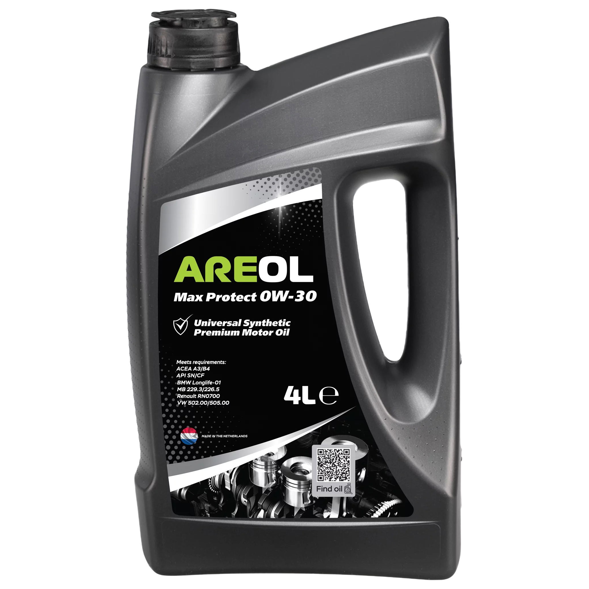 фото Areol 0w30ar058 areol max protect 0w30 (4l)_моторное масло! синт.\acea a3/b4, api sn/cf, m