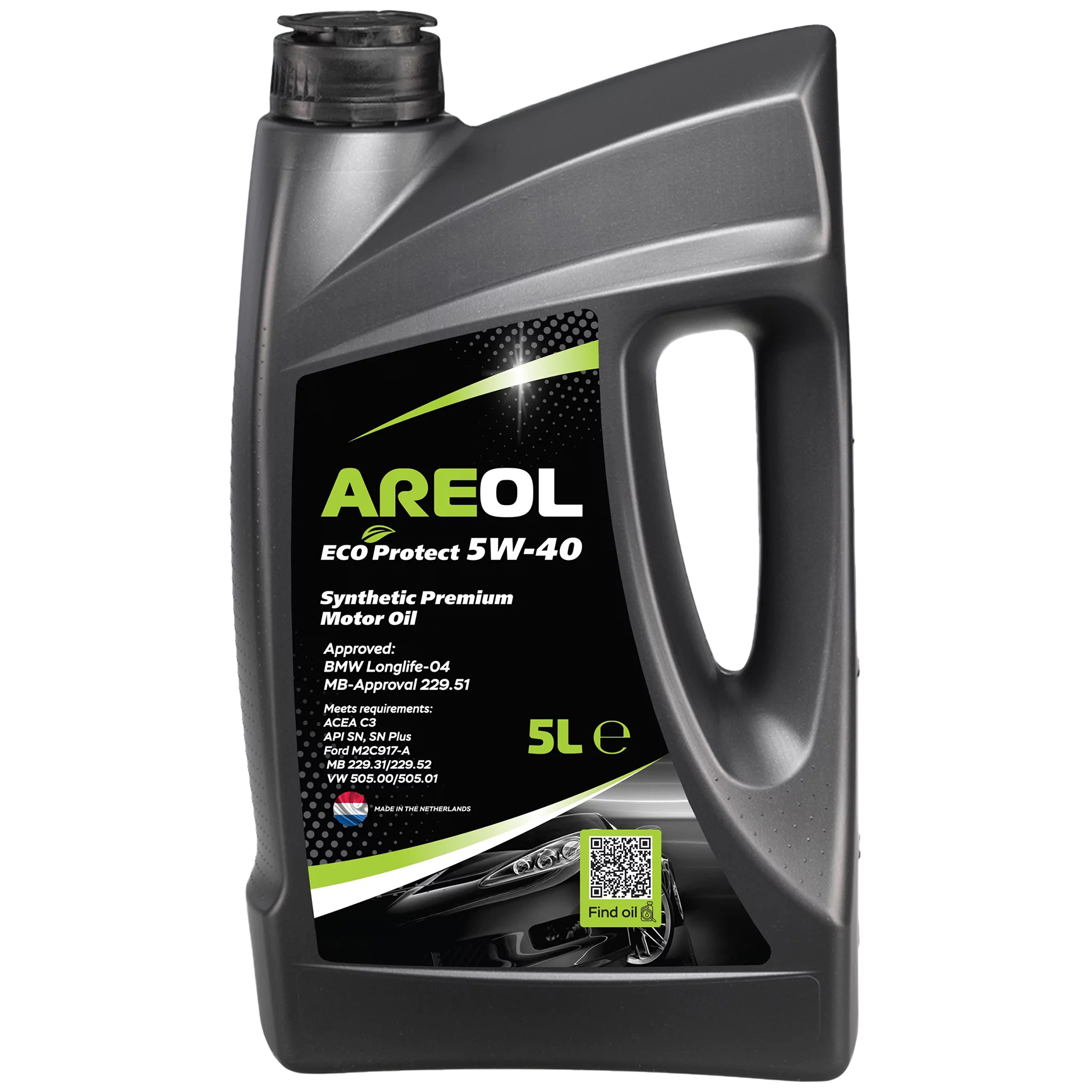 

Моторное масло Areol 5W40AR062 AREOL ECO Protect синтетическое 5W40 5л