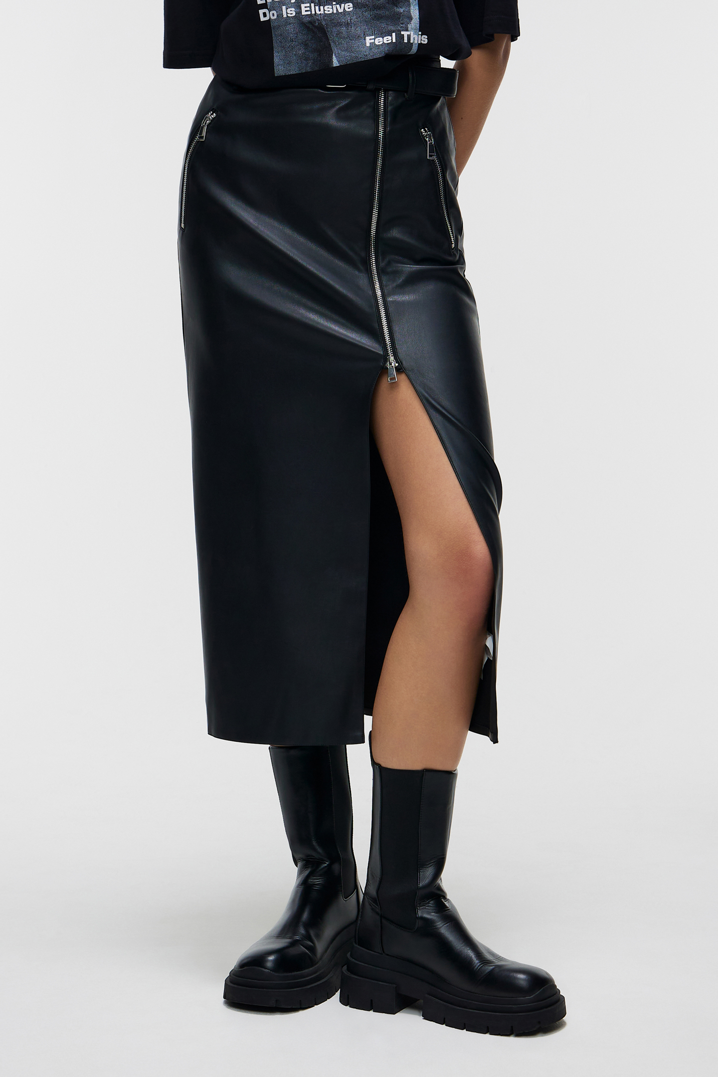 

Юбка женская Befree 2311089204-50 черная S, 2311089204-50