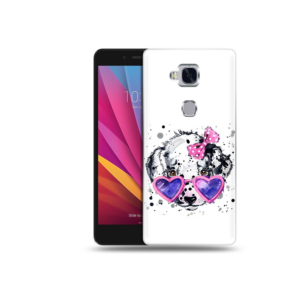 

Чехол MyPads Tocco для Honor 5X долматинец в очках (PT24996.45.337), Прозрачный, Tocco