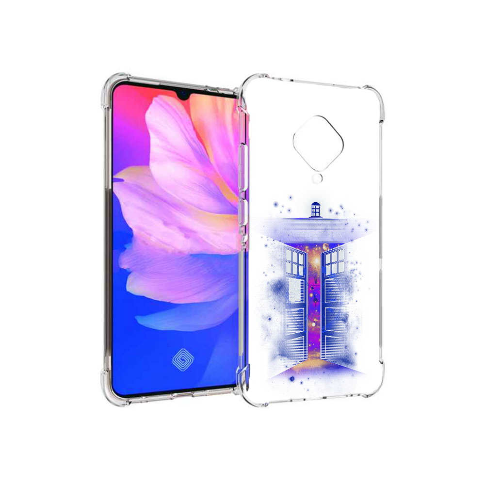 

Чехол MyPads Tocco для Vivo V17 фиолетовый уголок абстракция (PT147343.378.659), Прозрачный, Tocco