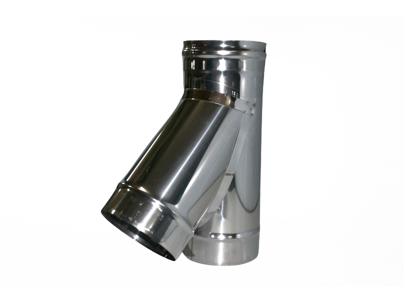 Тройник-К 135` (нерж. сталь 0,8мм) Ф200