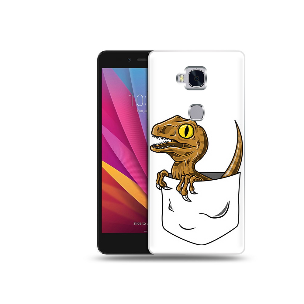

Чехол MyPads Tocco для Honor 5X динозавр в кармане (PT24996.45.327), Прозрачный, Tocco