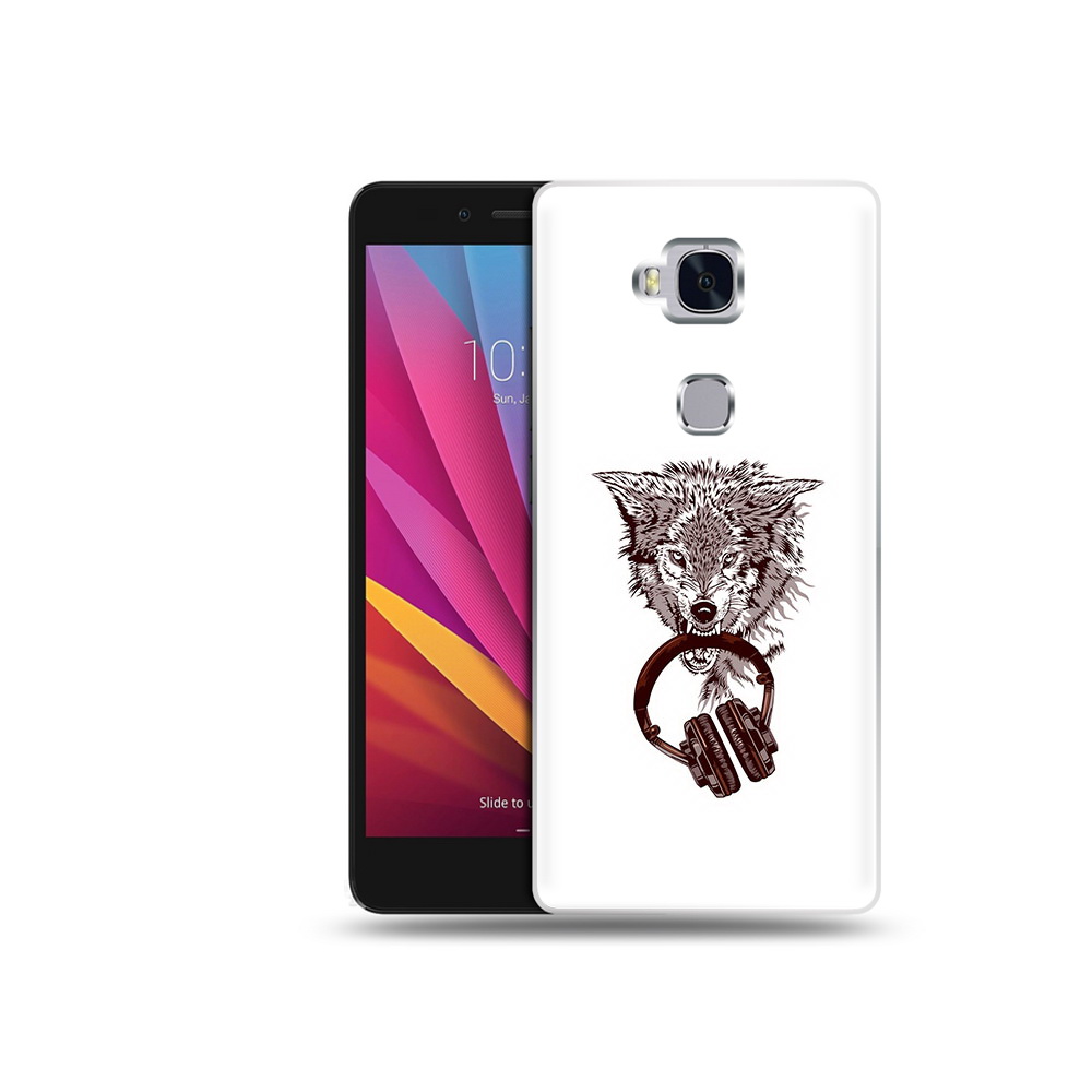 

Чехол MyPads Tocco для Honor 5X дикий волк (PT24996.45.325), Прозрачный, Tocco