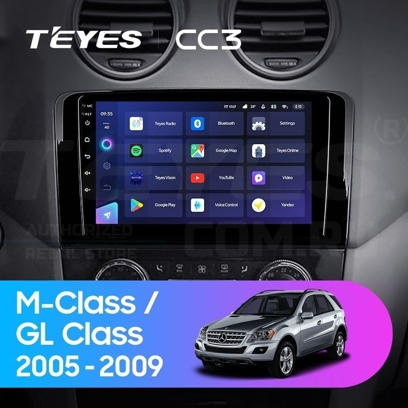 Штатная магнитола Teyes CC3 432 Mercedes-Benz ML-Class X164 2005-2009 F2 37700₽