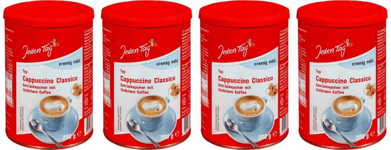 Кофе растворимый Jeden Tag Cappuchino Classico, 200 г  х 4 шт