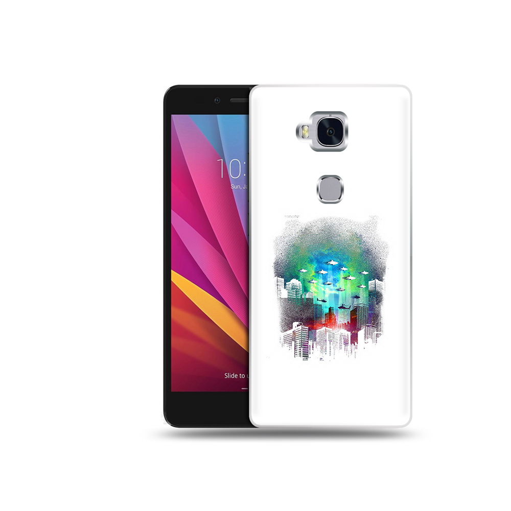 

Чехол MyPads Tocco для Honor 5X город в свечении (PT24996.45.296), Прозрачный, Tocco