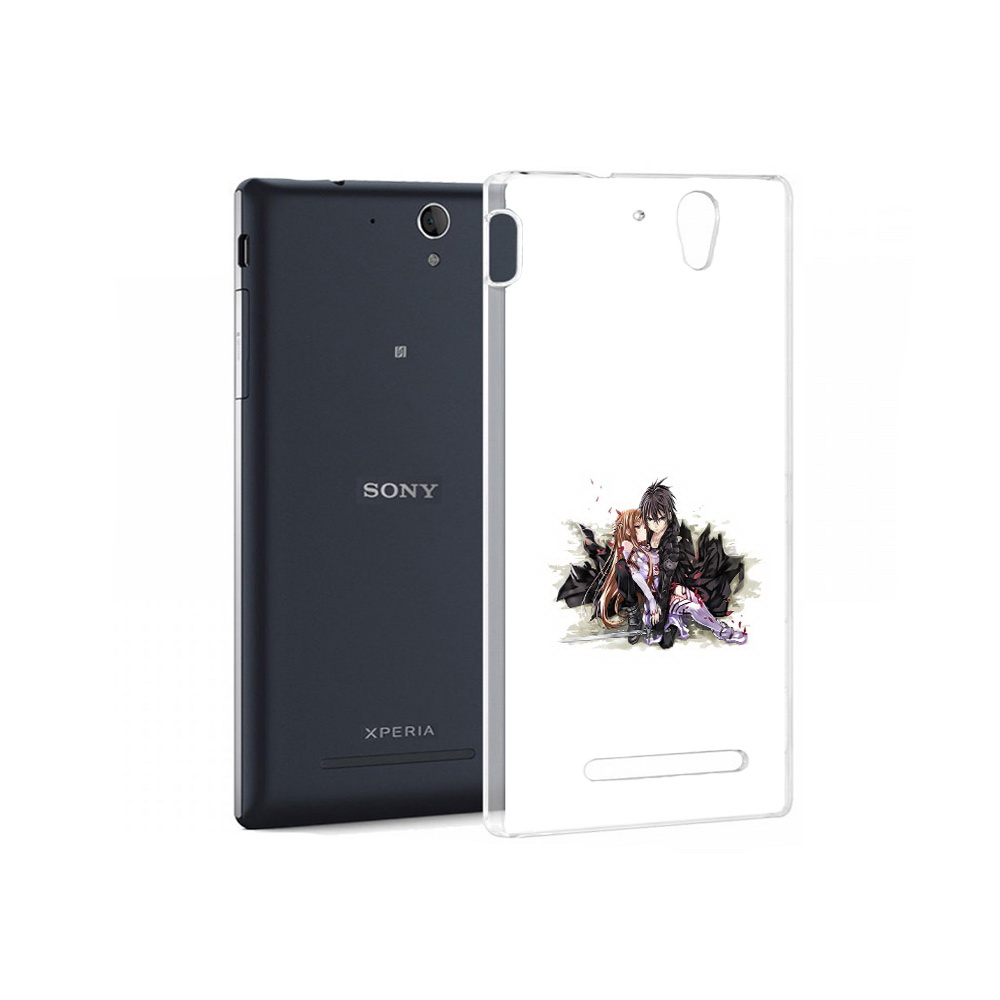 

Чехол MyPads Tocco для Sony Xperia C3 аниме асуна (PT18760.251.222), Прозрачный, Tocco