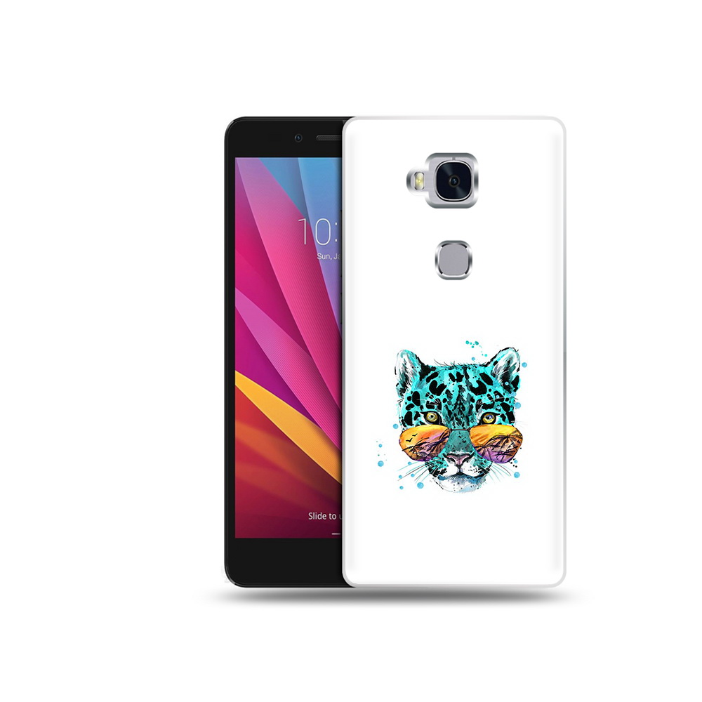 

Чехол MyPads Tocco для Honor 5X голубой лео (PT24996.45.294), Прозрачный, Tocco