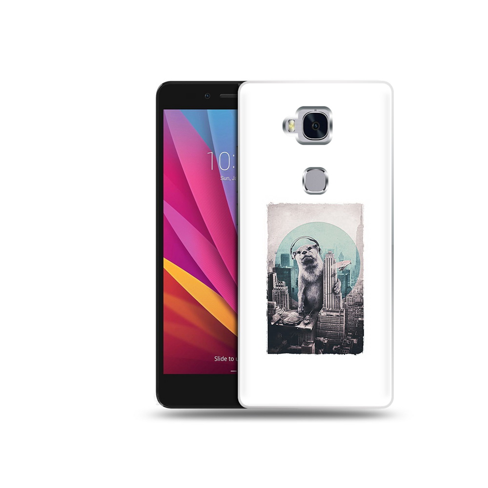 

Чехол MyPads Tocco для Honor 5X выдра в городе (PT24996.45.283), Прозрачный, Tocco