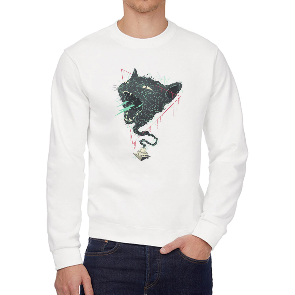 

Свитшот унисекс CoolPodarok W015660 белый 56 RU, 6W015660