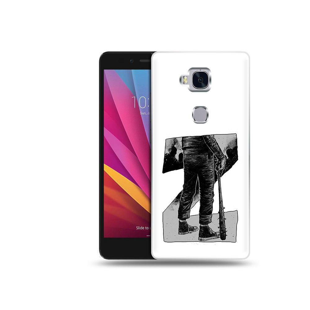

Чехол MyPads Tocco для Honor 5X воин черно белый (PT24996.45.265), Tocco