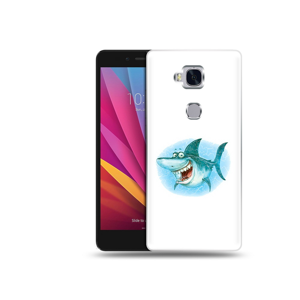 

Чехол MyPads Tocco для Honor 5X веселая акула (PT24996.45.261), Прозрачный, Tocco