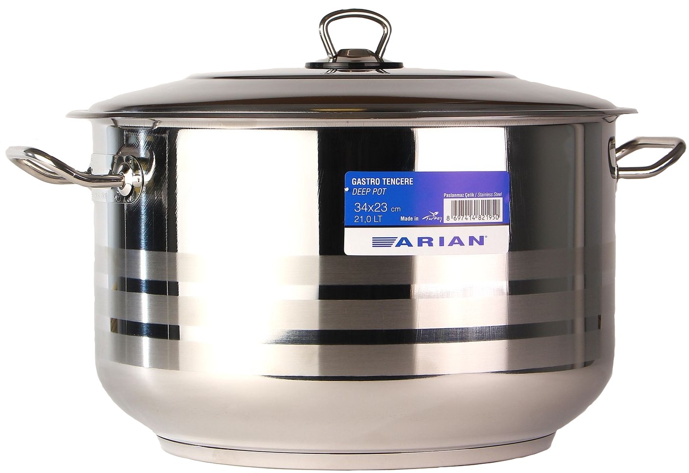 

Кастрюля HASCEVHER 27,5л 40х26см, сталь 430