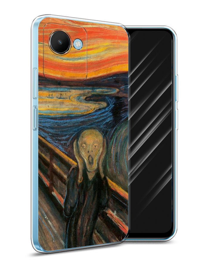 

Чехол Awog на Realme C30S 4G "Крик", Оранжевый;синий;серый, 2511650-9