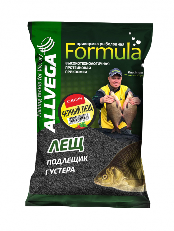 Прикормка Allvega Formula Bream Spice 0,9кг (Черный Лещ Специи)