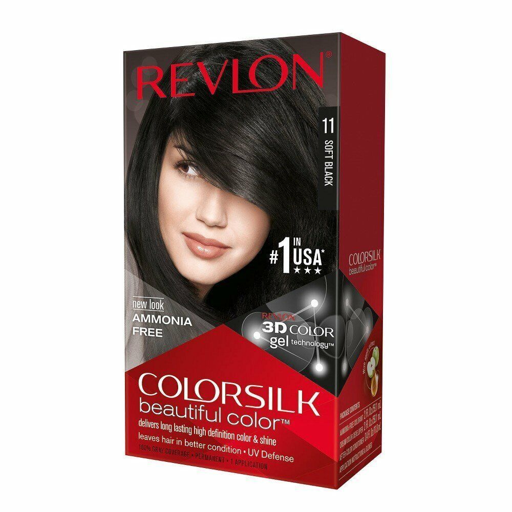 Краска для волос REVLON colorsilk #11 Soft Black (Мягкий черный) 130 мл seni soft basic впитывающие одноразовые пеленки 90x60 cм 10 шт