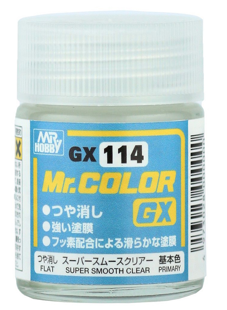 

Лак Mr.Hobby, Super Smooth Clear, матовый,18 мл, GX114, Прозрачный