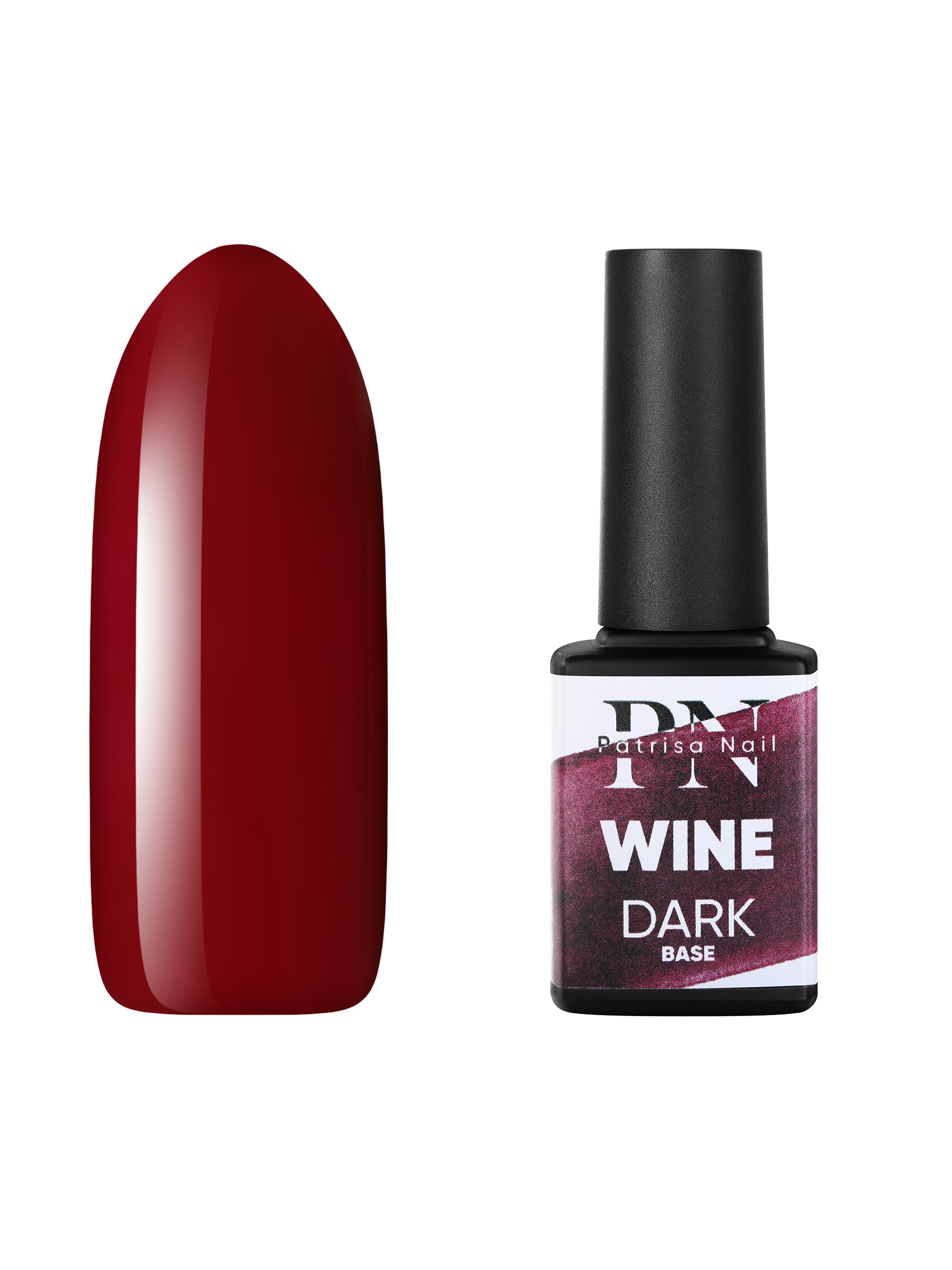 

База для гель-лака Patrisa Nail DARK base Wine камуфлирующая, 12 мл