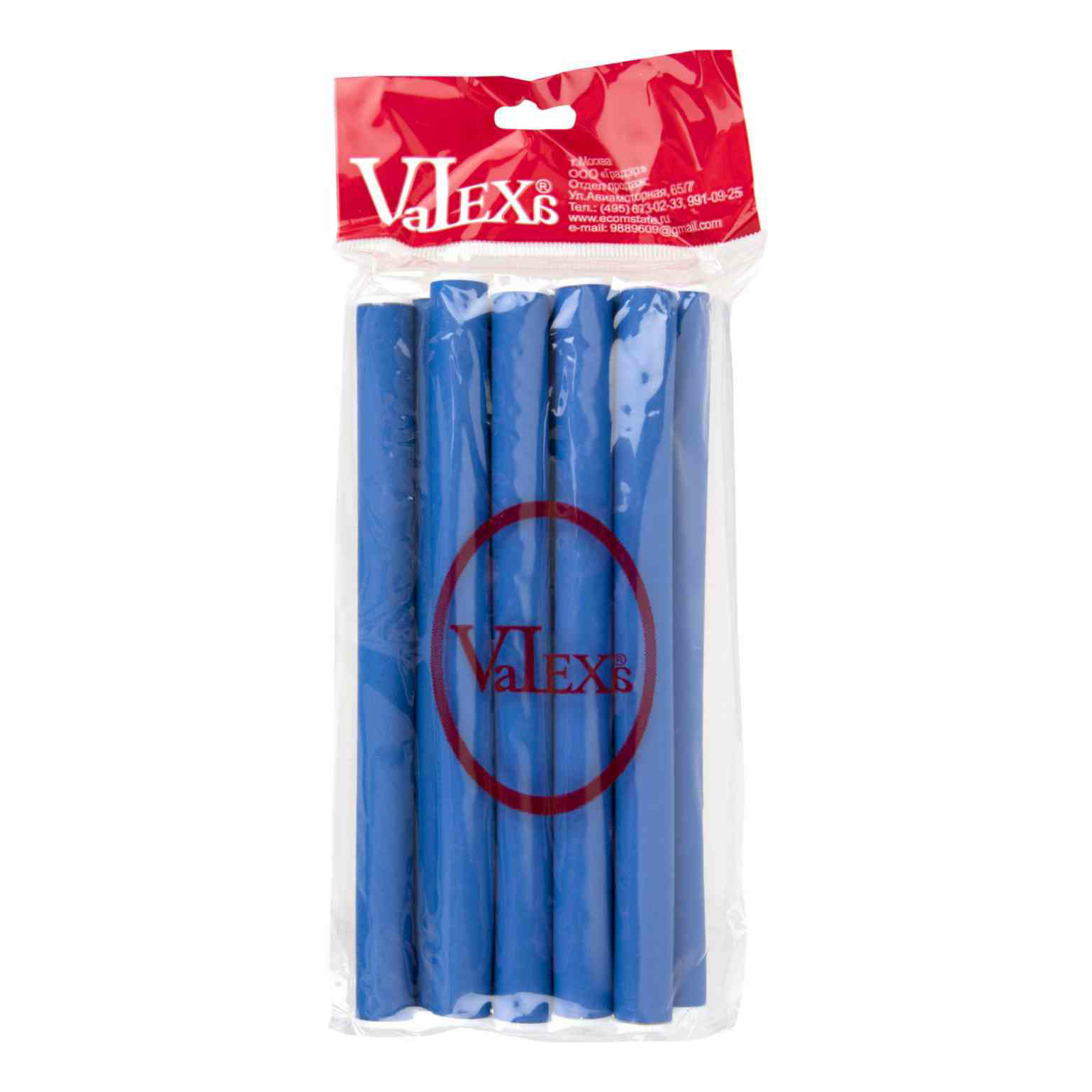 

Бигуди Valexa Бумеранги 14 x 180 мм 10 шт, Голубой