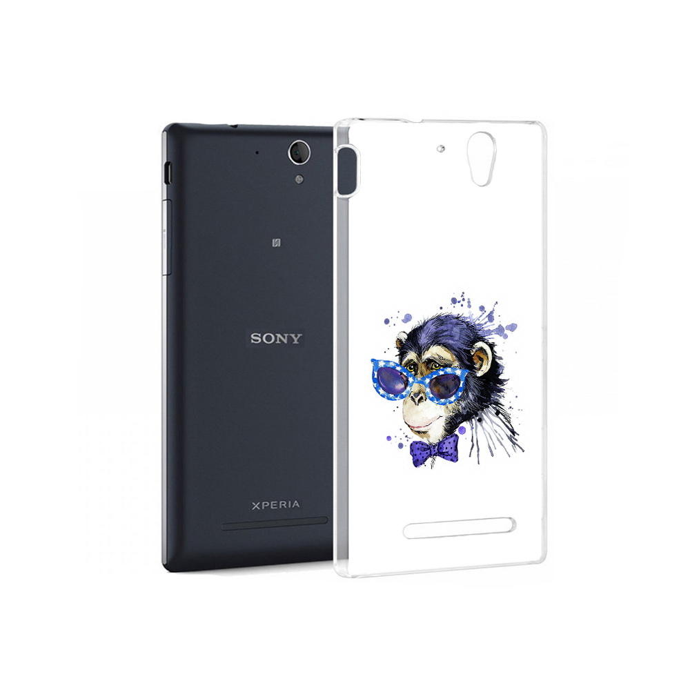 

Чехол MyPads Tocco для Sony Xperia C3 акварельная обезьяна (PT18760.251.216), Прозрачный, Tocco