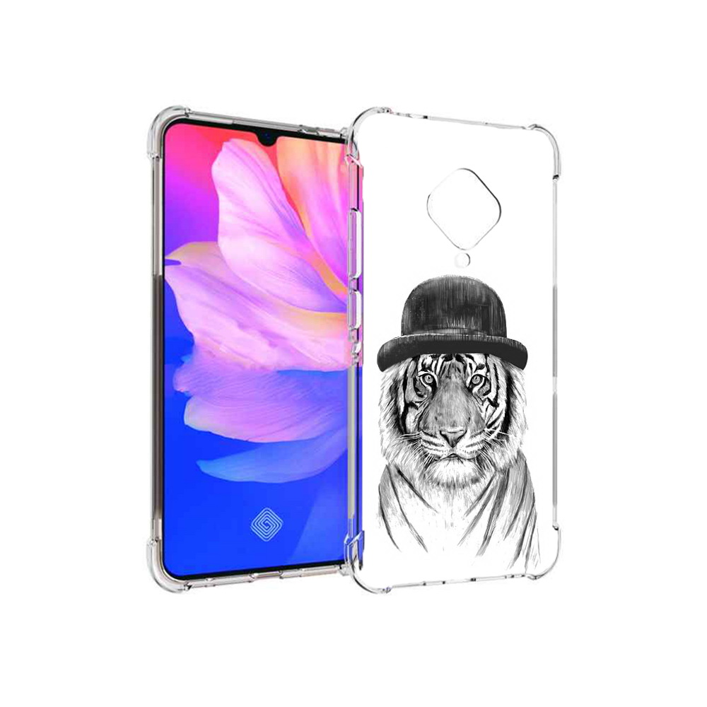 

Чехол MyPads Tocco для Vivo V17 тигр британец (PT147343.378.641), Прозрачный, Tocco