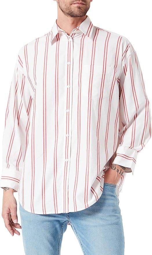 

Рубашка мужская GANT 4300072 красная 34 EU, Красный, 4300072