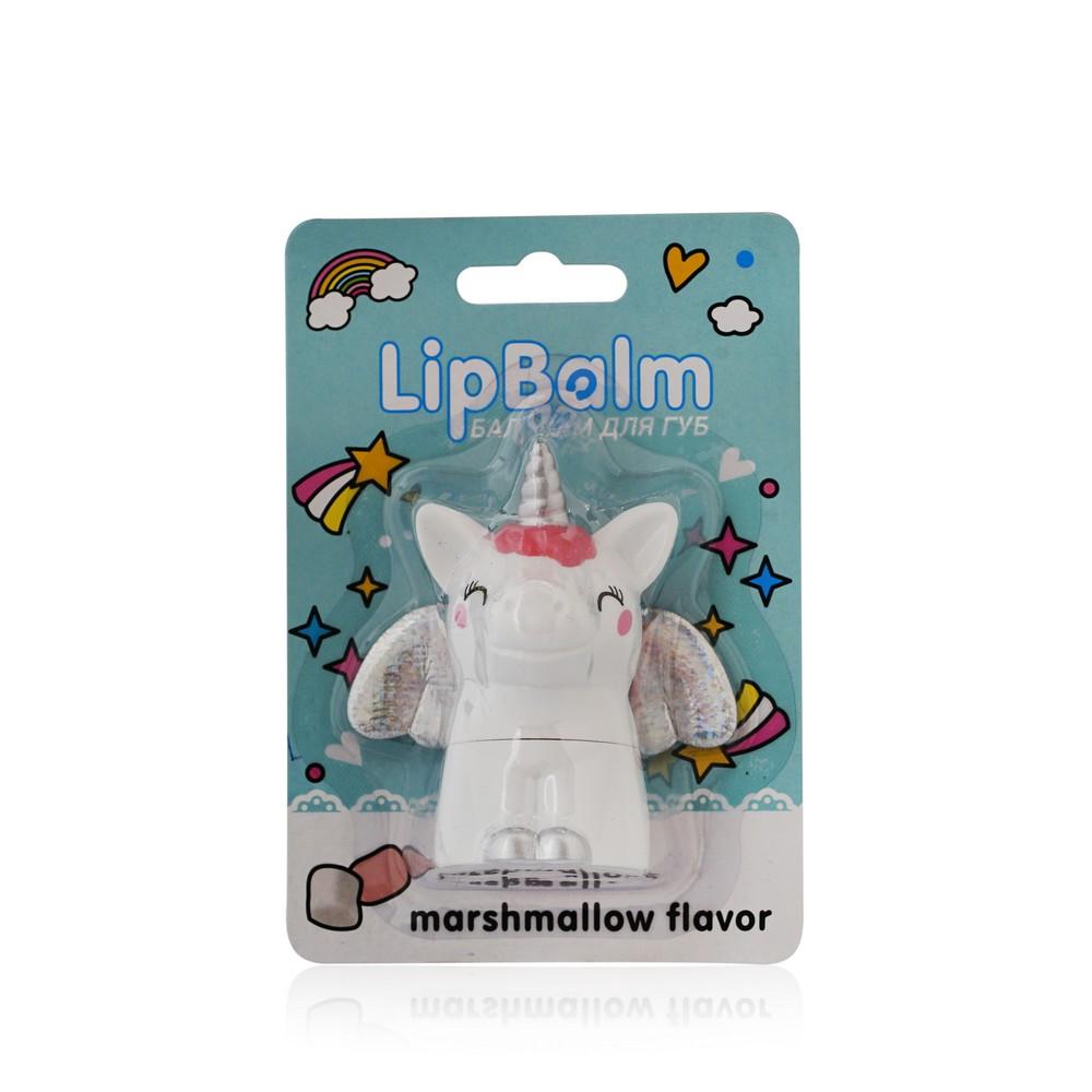 Бальзам для губ Lip Balm Белый единорог с ароматом зефира 2,7 г