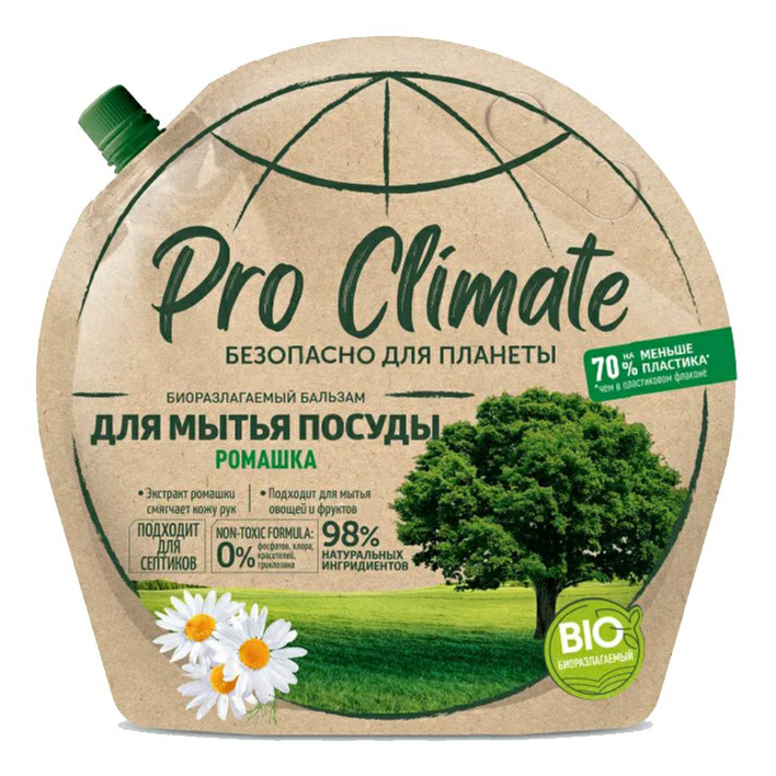 фото Бальзам cotton club pro climate ромашка для ручного мытья посуды 700 мл