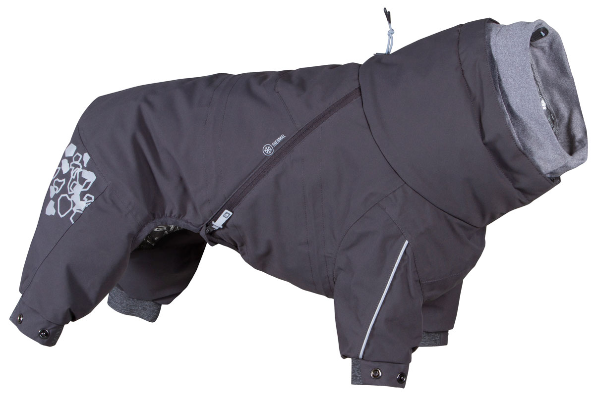 фото Комбинезон для собак hurtta extreme overall, унисекс, черный, длина спины 65 см