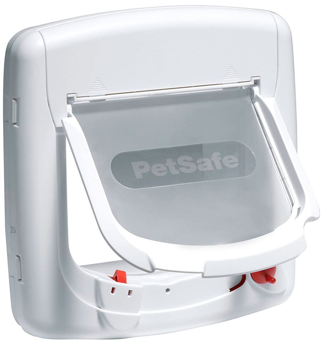 фото Дверца для кошки petsafe staywell deluxe с магнитным замком белая 15 х 16,3 см