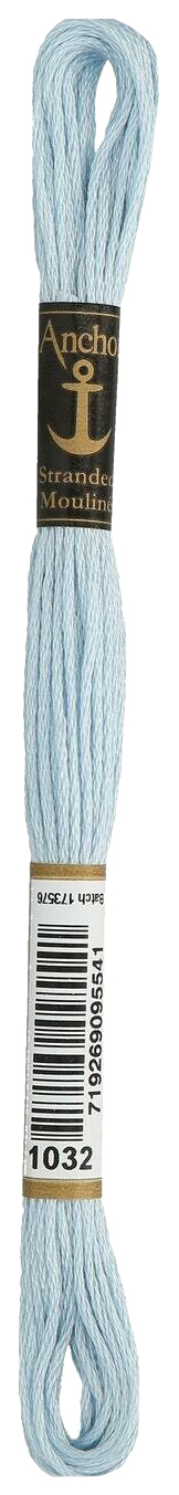 

Нитки мулине Anchor Stranded Cotton 4635000-01032 8 м голубой, Разноцветный