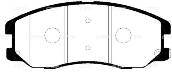 

Тормозные колодки Ctr gk0445
