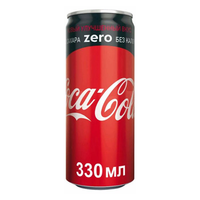 

Газированный напиток Coca-Cola Zero 0,33 л
