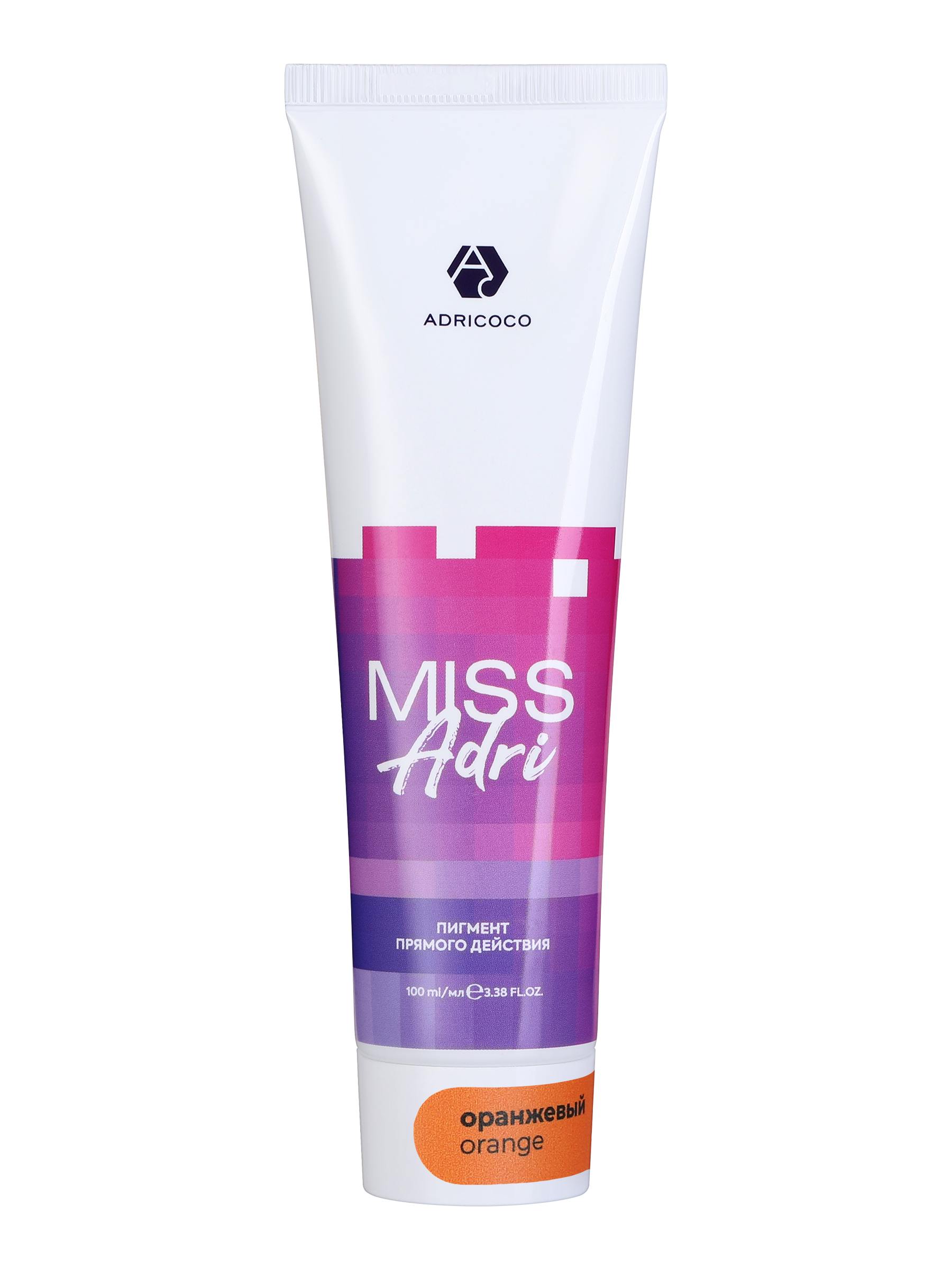 

Пигмент прямого действия для волос ADRICOCO Miss Adri жидкий, оранжевый, 100 мл
