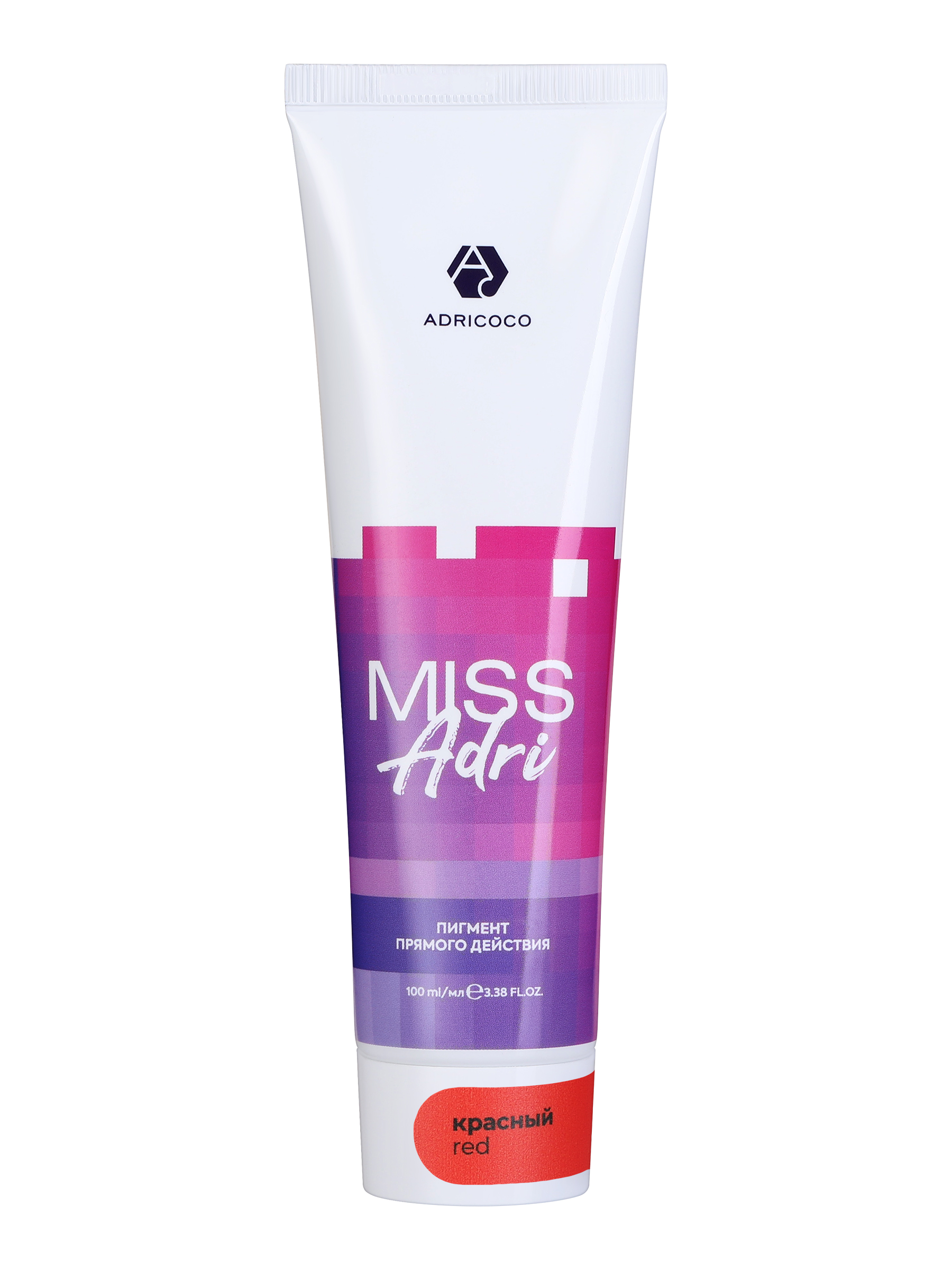 

Пигмент прямого действия для волос ADRICOCO Miss Adri жидкий, красный, 100 мл