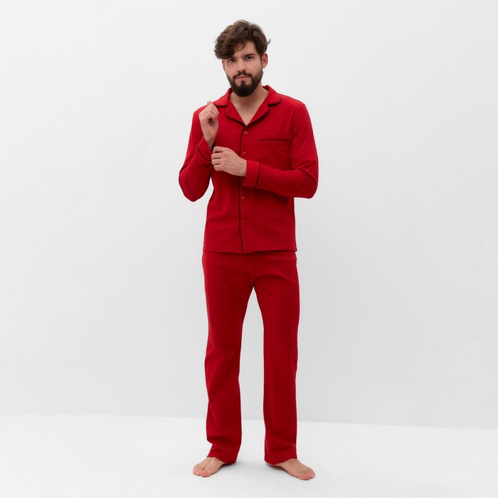 

Пижама мужская KAFTAN 9769709 красная 50 RU, Красный, 9769709