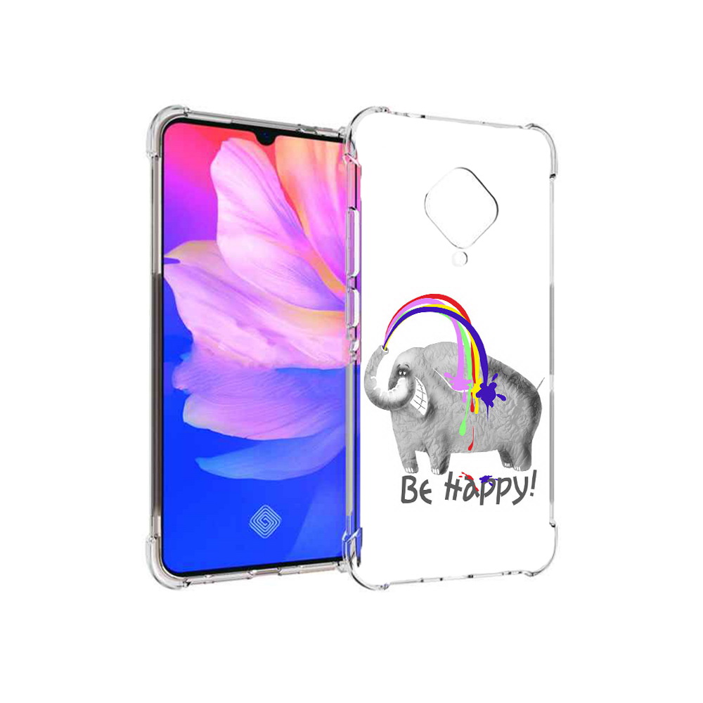 

Чехол MyPads Tocco для Vivo V17 счастливый слон (PT147343.378.632), Прозрачный, Tocco
