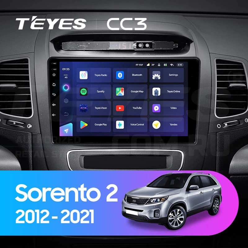 

Штатная магнитола Teyes CC3 4/32 Kia Sorento 2 II XM (2012-2021) F2, CC3