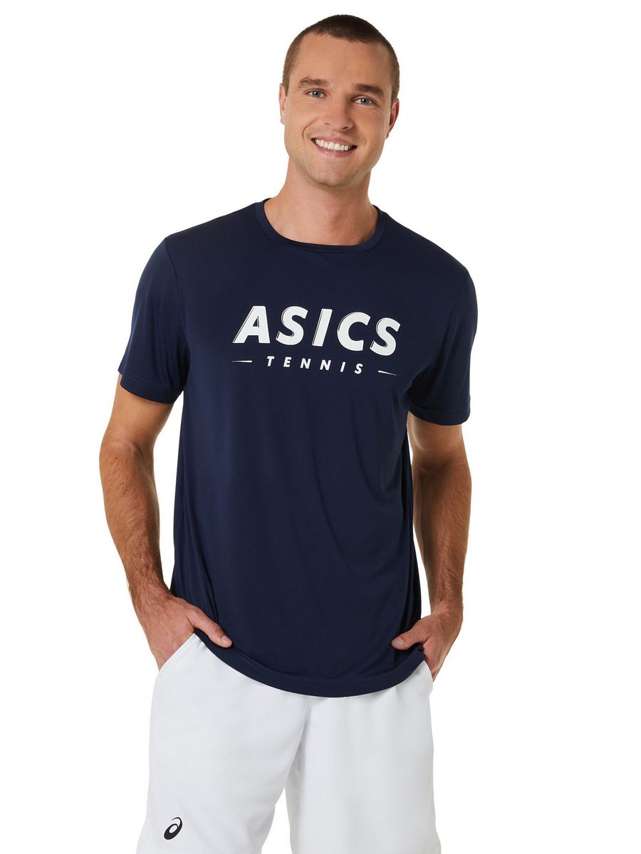 

Футболка мужская Asics AS142D0C3 синяя S, Синий, AS142D0C3